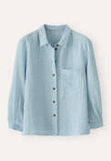 Cross-weave shirt, Soft blue, webstill