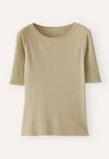 Ribbed jersey top, Washed fern, webstill