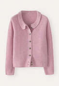 Collared cardigan, Pale raspberry, webstill