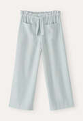 Wide cropped trousers, Pale denim, webstill