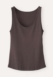 Ribbed vest, Dark chocolate, webstill