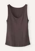 Ribbed vest, Dark chocolate, webstill