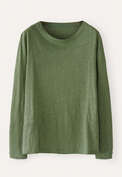 Long-sleeve top, Olive green, webstill