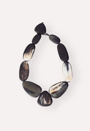 Necklace, Black natural, webstill