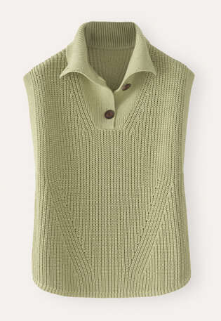 Sleeveless sweater, Dusty sage, webstill