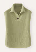 Sleeveless sweater, Dusty sage, webstill