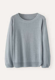 Bell-shaped sleeve sweater, Duck-egg, webstill