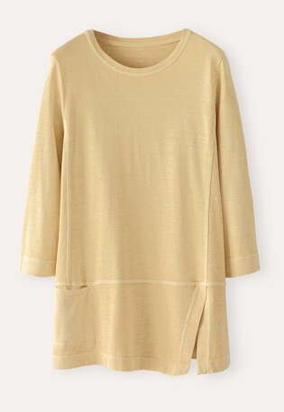Jersey tunic, Butter yellow, webstill