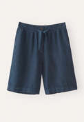 Tie-waist shorts, Dark denim, webstill