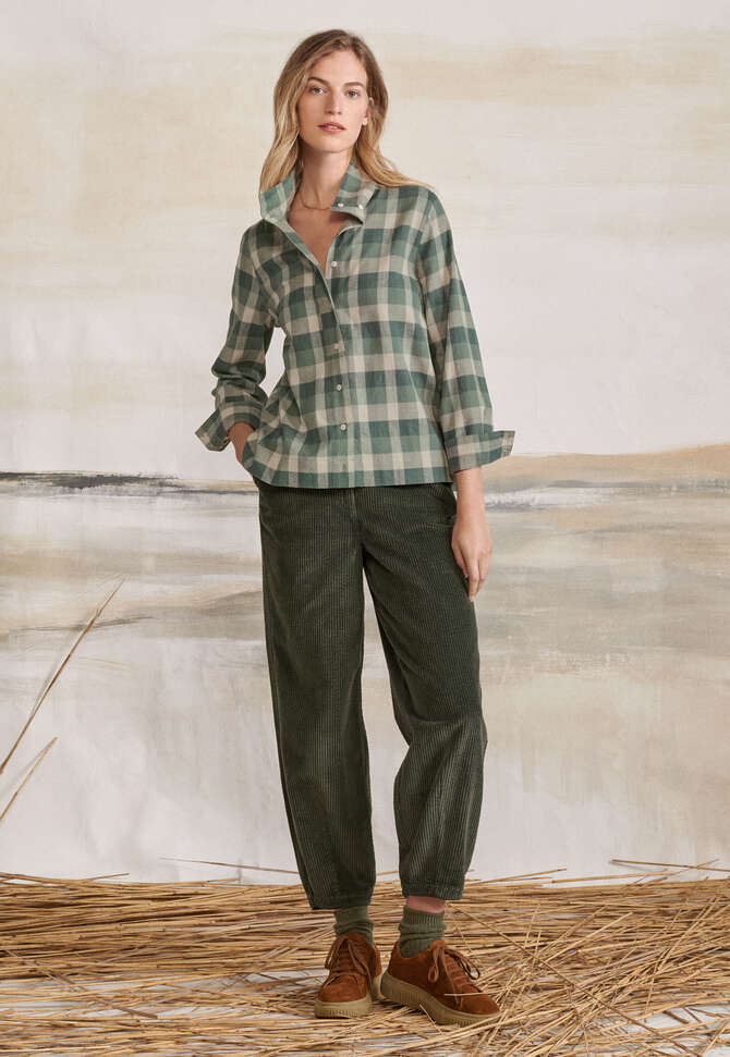 Cord trousers, Forest, completeTheLook