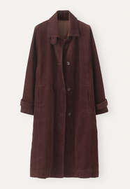 Funnel-neck coat, Damson, webstill