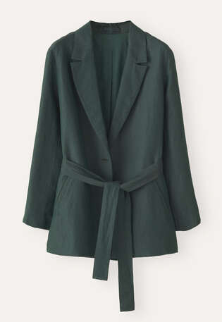 Belted jacket, Green ink, webstill