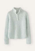 Button-neck sweater, Pale aqua, webstill