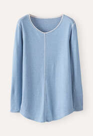 Striped top, Soft indigo, webstill