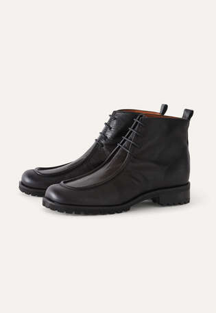Lace-up boots, Black, webstill