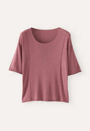 Scoop-neck sweater, Berry, webstill