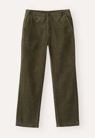 Slim cropped trousers, Dark olive, webstill