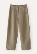Barrel-leg trousers, Taupe, webstill