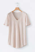 V-neck T-shirt, Pink oyster, webstill