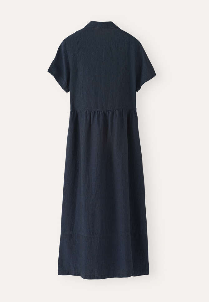 Gathered-waist dress, Ink, completeTheLook