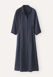 Gingham dress, Blue plum, webstill