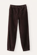 Tapered trousers, Dark chocolate, webstill