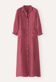 Button-front maxi-dress, Cranberry pink, webstill