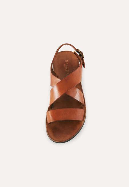 Multi-strap sandals, Tan, completeTheLook