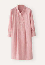 Bib-detail dress, Soft coral, webstill