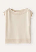 Crochet-stitch sweater, Parchment, webstill