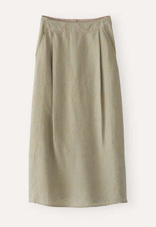 Panelled skirt, Sage sky, webstill