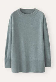 Raglan-sleeve sweater, Lagoon, webstill