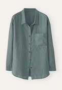 Garment-dyed overshirt, Dark bay, webstill