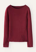 Round-neck sweater, Cranberry, webstill