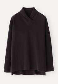 Shawl collar tunic, Espresso, webstill