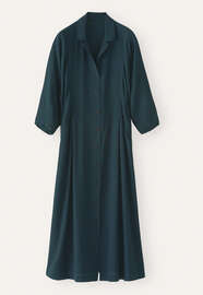 Gingham dress, Teal navy, webstill