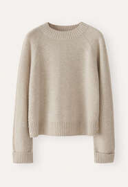Raglan-sleeve sweater, Ecru fawn, webstill