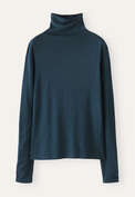 Funnel-neck top, Petrol blue, webstill