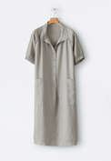 Short-sleeve dress, Grey sage, webstill