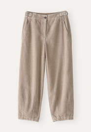 Cropped tapered-leg trousers, Oatmeal, webstill