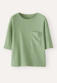 Pocket-detail T-shirt, Soft apple, webstill