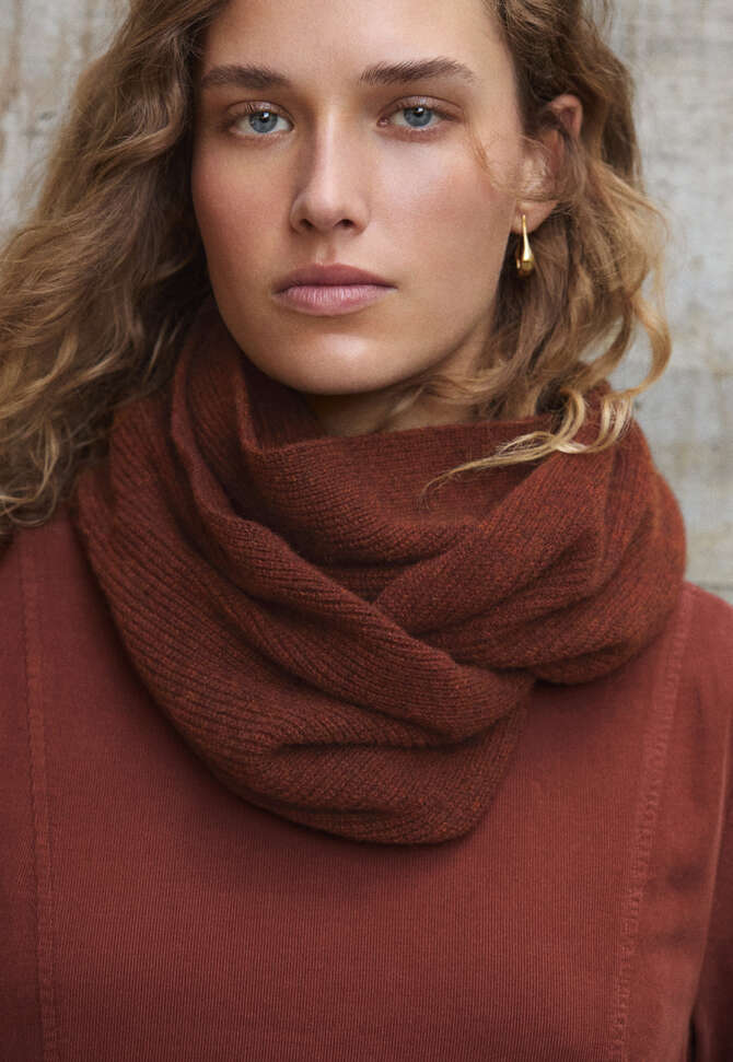 Snood, Copper red, completeTheLook