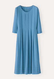 Scoop-neck dress, Marine, webstill