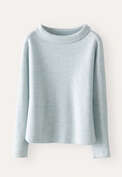 Herringbone-stitch sweater, Soft aqua, webstill