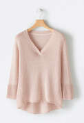 V-neck sweater, Oyster pink, webstill