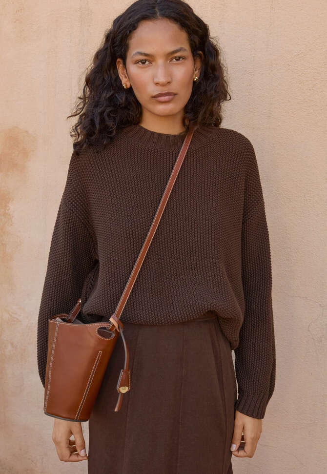 Small bag, Dark tan, completeTheLook