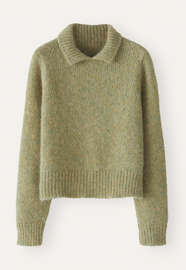 Collared sweater, Soft sage, webstill