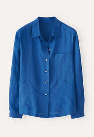 Patch-pocket shirt, Cobalt, webstill