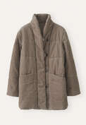 Padded shawl-collar coat, Soft mink, webstill