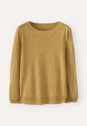 Bell-shaped sleeve sweater, Yellow ochre, webstill